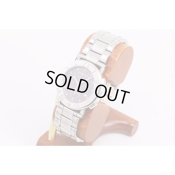 ティファニー　アトラス　クロノグラフ　グレー文字盤　サイド