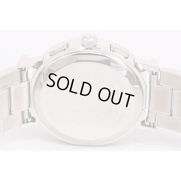 ティファニー　アトラス　クロノグラフ　グレー文字盤　裏面拡大