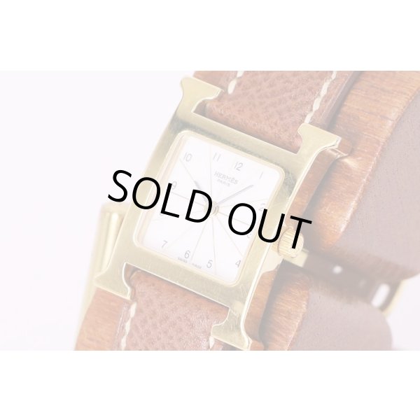 エルメス　Ｈウォッチ　HH1.210　白文字盤　サイド拡大