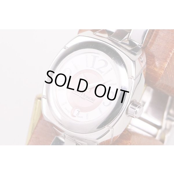 サントノーレ　オスマンクラシック　銀／ピンク文字盤　サイド拡大