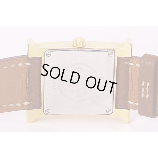 エルメス　Ｈウォッチ　HH1.210　白文字盤　裏面拡大