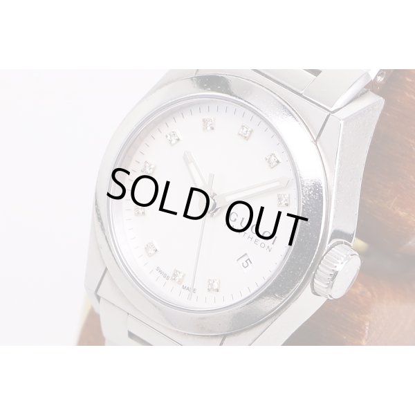 グッチ　パンテオン　YA115.5　シェル文字盤　10P　サイド拡大