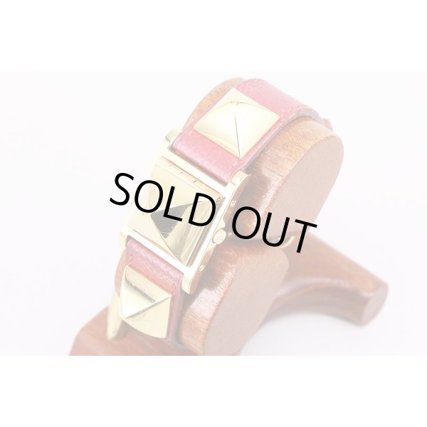 エルメス　メドール　白文字盤　サイド