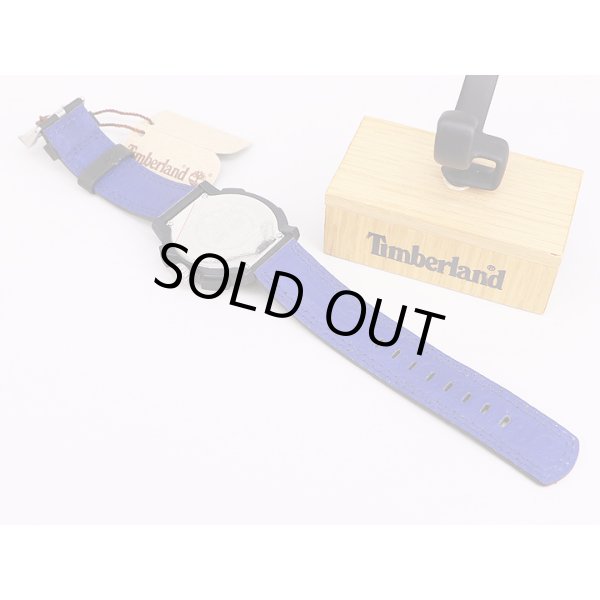 ティンバーランド　13325J　黒文字盤　ＳＳベゼル　革ベルト裏面状態