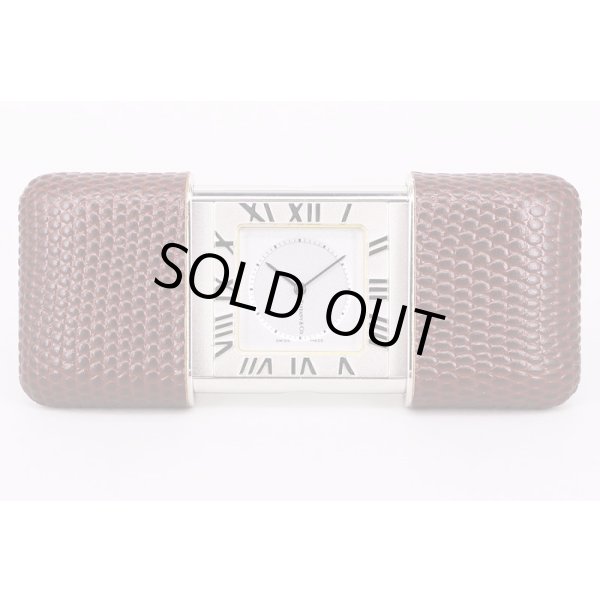 ティファニー　アトラス　トラベルクロック　銀文字盤　開いた状態