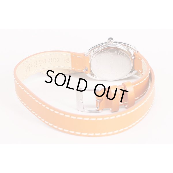 サントノーレ　カリスマ　銀文字盤　革ベルト