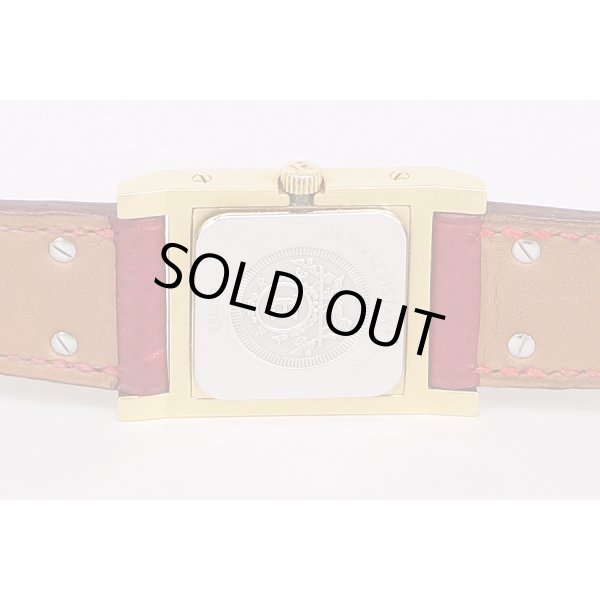 エルメス　メドール　白文字盤　裏面拡大