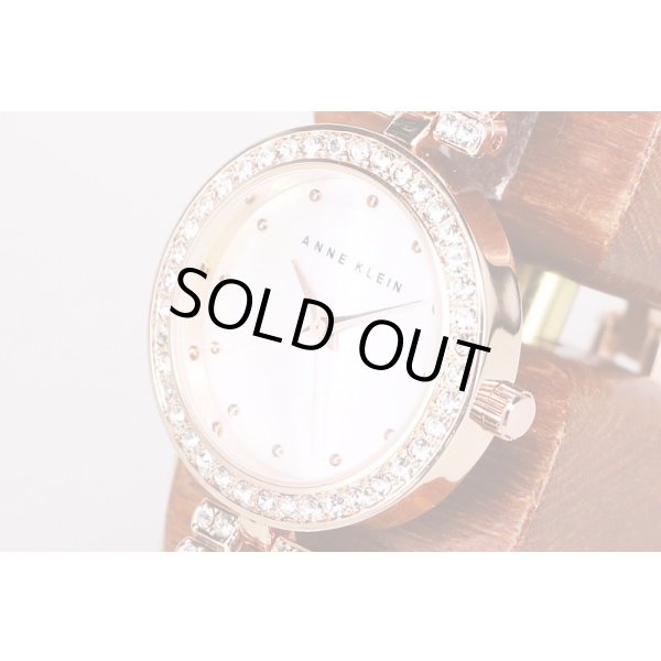 アンクライン　AK1470B　シェル文字盤　ラインストーンベゼル　サイド拡大