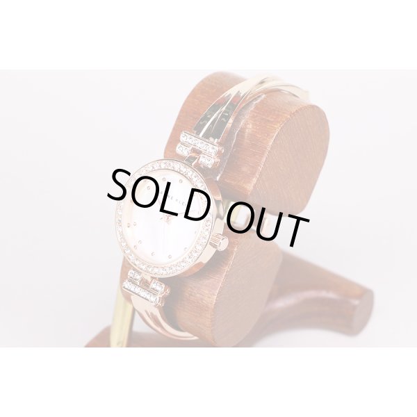 アンクライン　AK1470B　シェル文字盤　ラインストーンベゼル　サイド