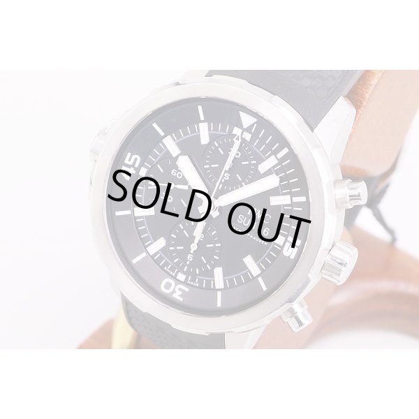 IWC　アクアタイマー　クロノ　IW376803　黒文字盤　サイド拡大