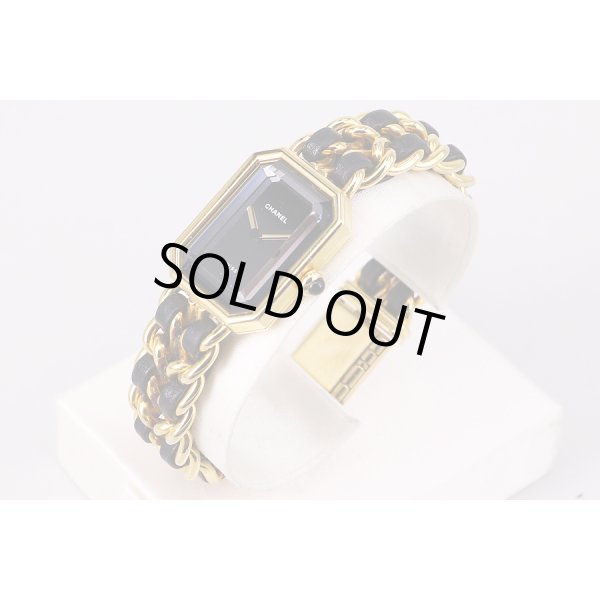 シャネル　プルミエール　Ｍ　黒文字盤　サイド