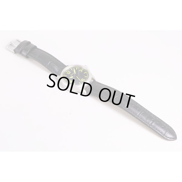 ジン　656bpr　黒文字盤　黄色インデックス　ビームス限定　革ベルト状態　表面