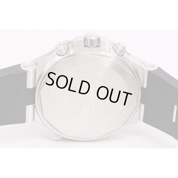 ブルガリ　ディアゴノ　GMT40S　銀文字盤　裏面拡大