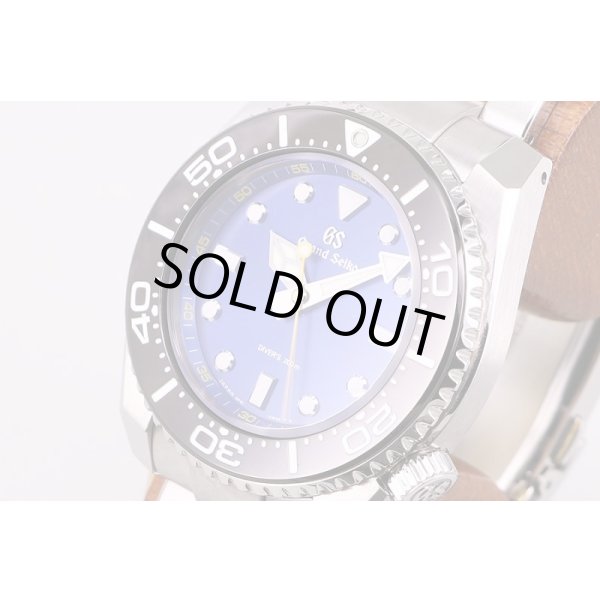 セイコー　グランドセイコー　SBGX337　9F61-0AL0　ダイバー　青文字盤　サイド拡大