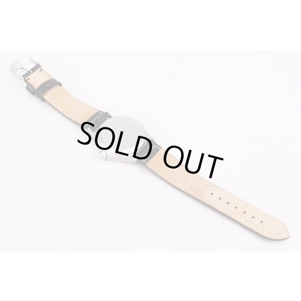 ジン　656bpr　黒文字盤　黄色インデックス　ビームス限定　革ベルト状態　裏面