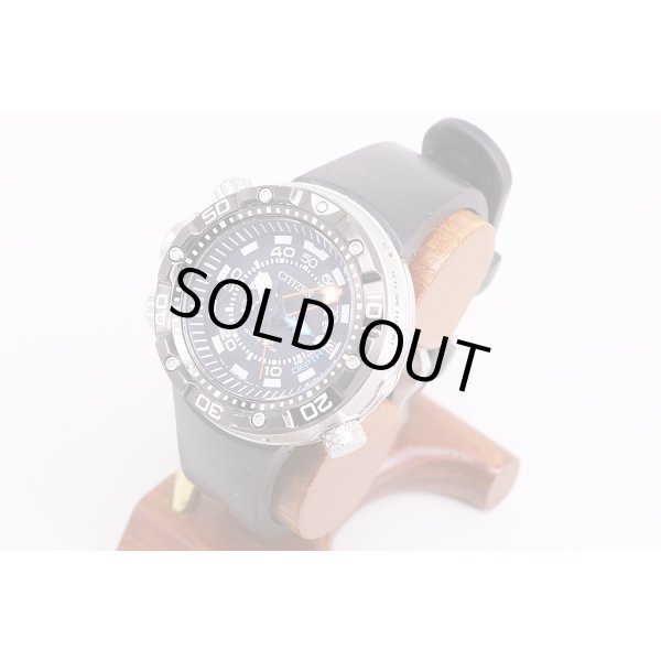 シチズン　アクアランド　BN2024-05E　黒文字盤　サイド