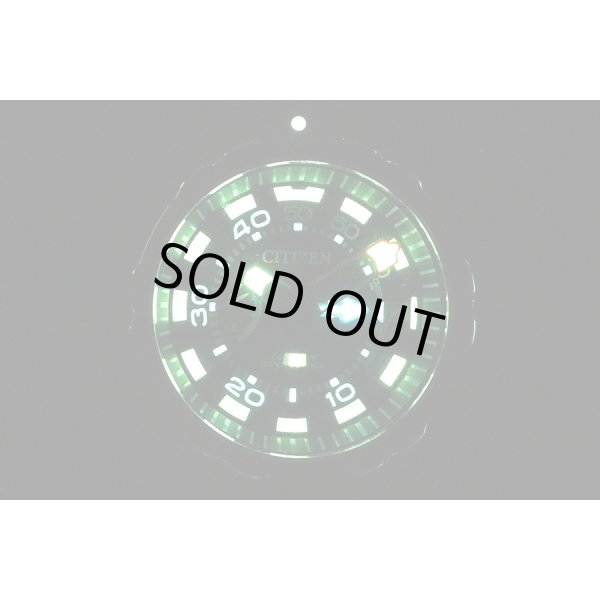 シチズン　アクアランド　BN2024-05E　黒文字盤　ライト暗闇