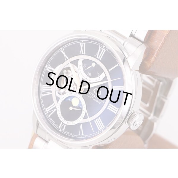 オリエント　メカニカルムーンフェイス　RK-AM0008B　黒文字盤　限定　サイド拡大