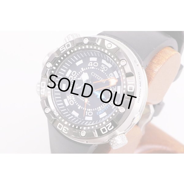 シチズン　アクアランド　BN2024-05E　黒文字盤　サイド拡大
