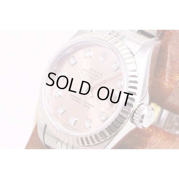 ロレックス　69174G　U995752　ピンク文字盤　新10P　サイド拡大