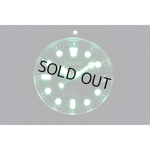 セイコー　プロスペック　ソーラーダイバー200m　SBDJ019　黒文字盤　ライト暗闇