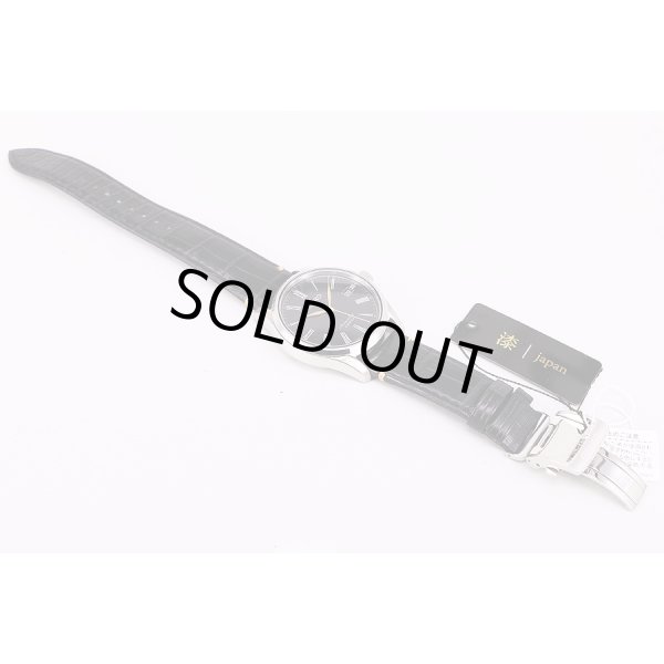 セイコー　プレサージュ　SARX029　9Ｆ61-0ＡL0　黒漆文字盤　革ベルト状態　表面