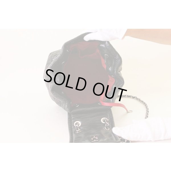 シャネル　２ＷＡＹショルダーバック シルバー金具　黒　中身