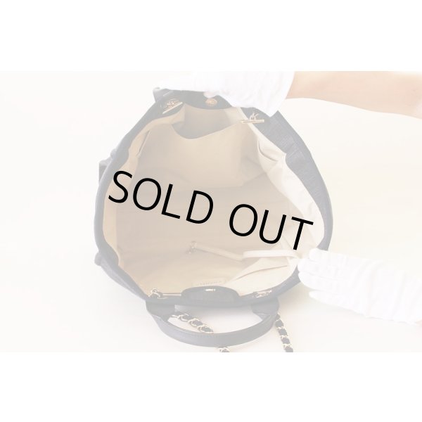 シャネル　ドーヴィルMM　インディコブルー　GP金具　中身