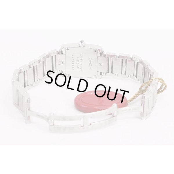 カルティエ　タンクフランセーズＳＭ　白文字盤　ブレス