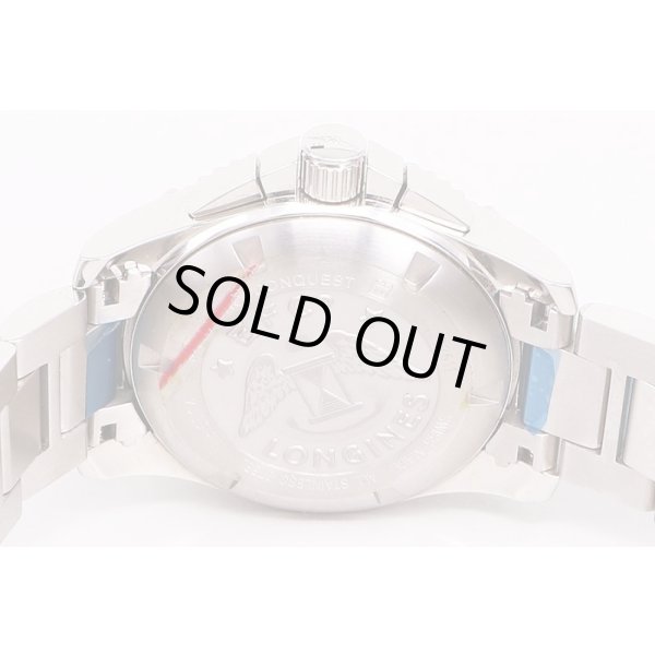 ロンジン　ハイドロコンクエスト　クロノ　L3.651.4　黒文字盤　裏面拡大