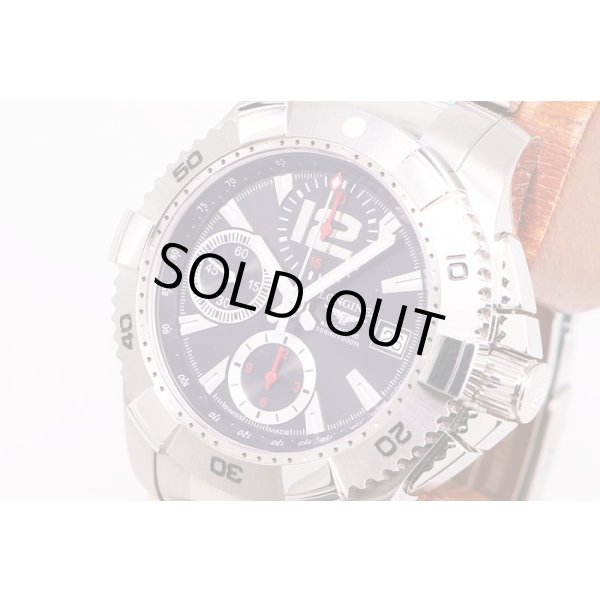 ロンジン　ハイドロコンクエスト　クロノ　L3.651.4　黒文字盤　サイド拡大