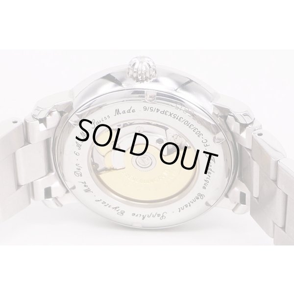 フレデリック・コンスタント　F303/310　オープンハート　黒文字盤　裏面拡大