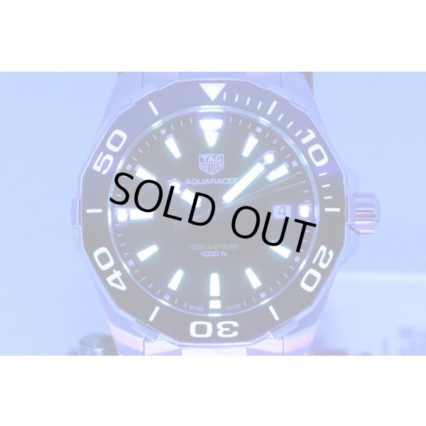タグホイヤー　アクアレーサー　WAY111A　黒文字盤　ライト