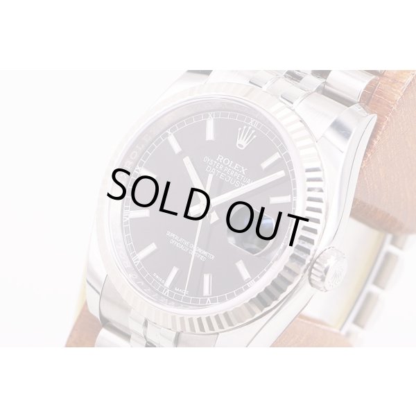 ロレックス　116234　579717JO（ランダム）　黒文字盤　サイド拡大