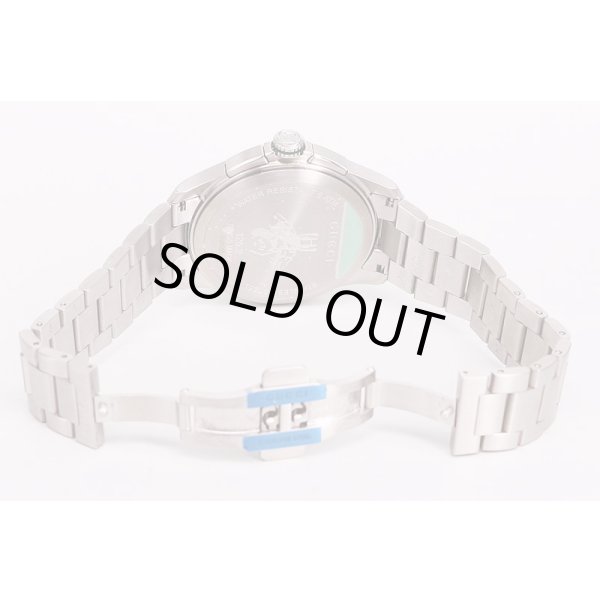 グッチ　Ｇタイムレス　クロノ　126.2　黒文字盤　蜂　ブレス