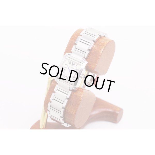 カルティエ　タンクフランセーズＳＭ　白文字盤　サイド