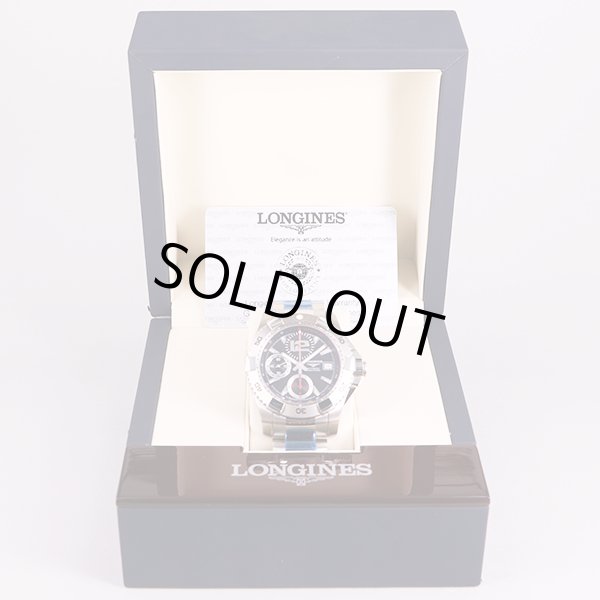 ロンジン　ハイドロコンクエスト　クロノ　L3.651.4　黒文字盤　箱、無記名保証書