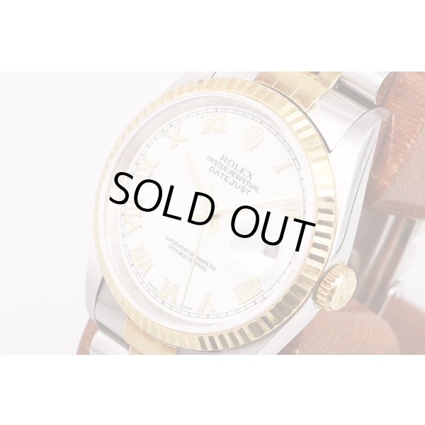 ロレックス　16233　T680153　白ローマ文字盤　サイド拡大