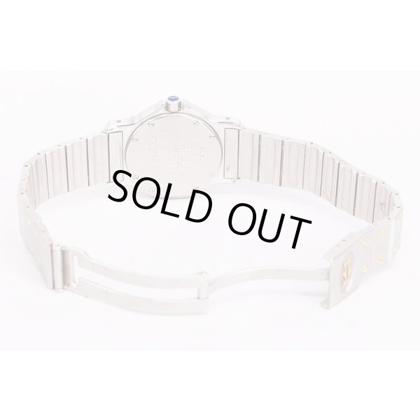 カルティエ　サントス　オクタゴン　白文字盤　コンビ　ブレス