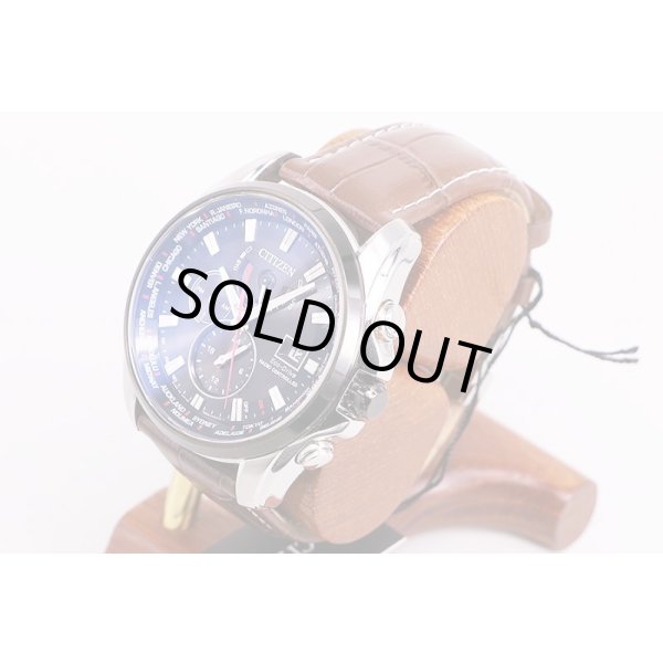 シチズン　ダブルダイレクトフライト　AT9065-00E　黒文字盤　サイド