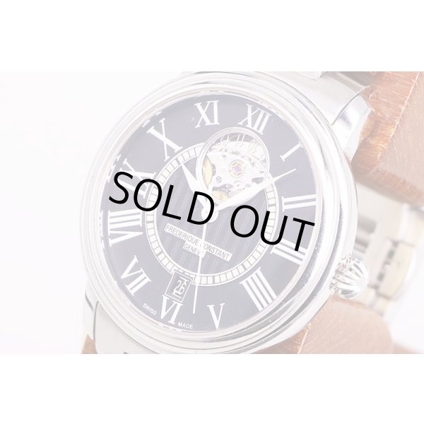 フレデリック・コンスタント　F303/310　オープンハート　黒文字盤　サイド拡大