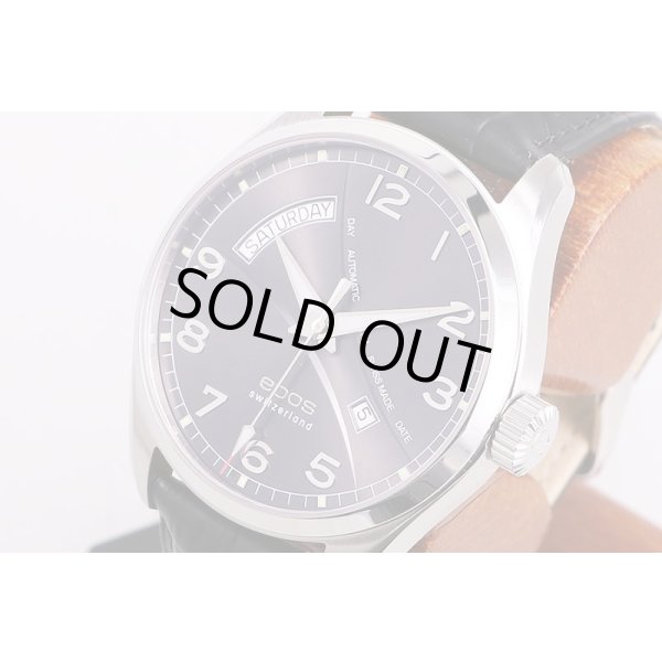 エポス　デイデイト　3402M　黒文字盤　サイド拡大