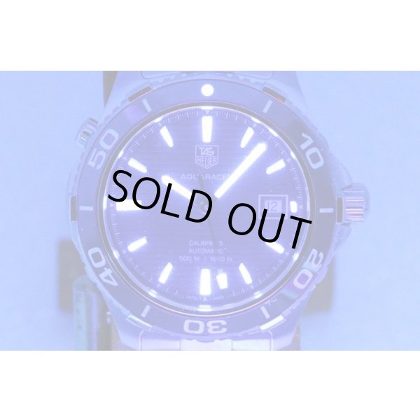 タグホイヤー　アクアレーサー　WAK2111-0　紺文字盤　ライト