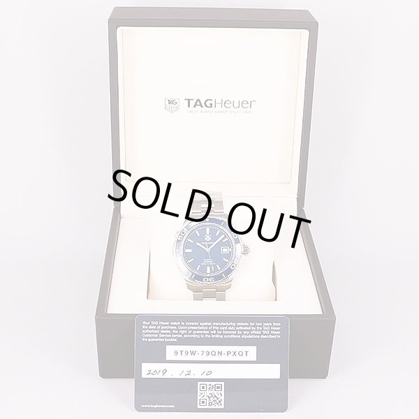 タグホイヤー　アクアレーサー　WAK2111-0　紺文字盤　箱、保証書