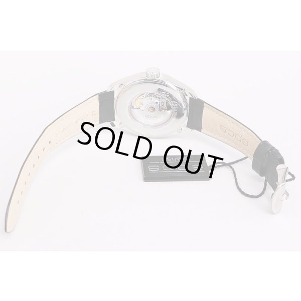 エポス　デイデイト　3402M　黒文字盤　革ベルト