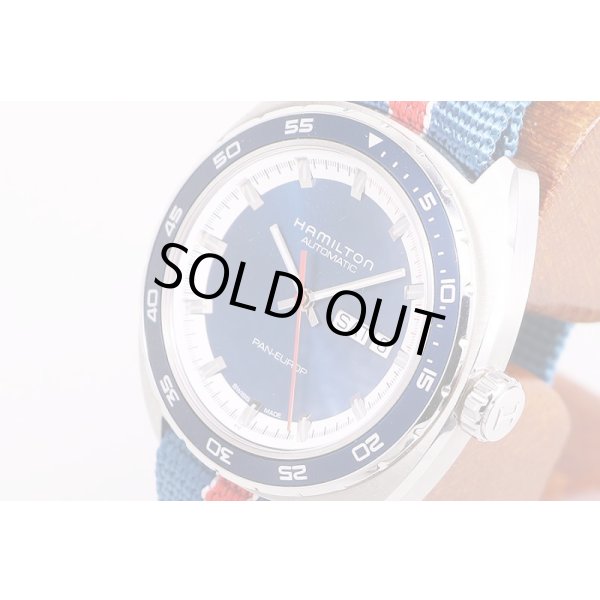 ハミルトン　パンユーロ　H354050　青文字盤　サイド拡大