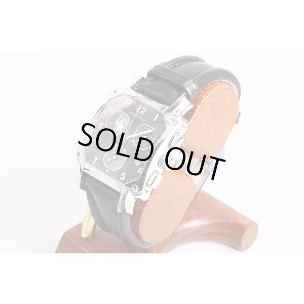 ハミルトン　ロイド　クロノグラフ　H631913　ガンメタル文字盤　サイド