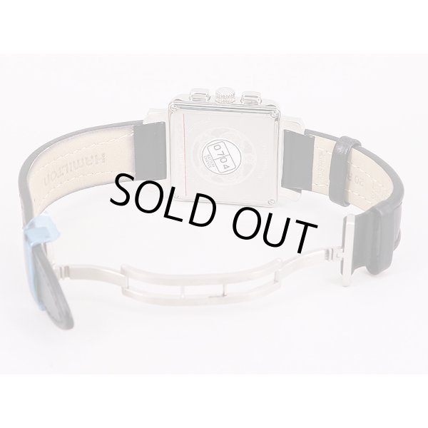 ハミルトン　ロイド　クロノグラフ　H631913　ガンメタル文字盤　革ベルト