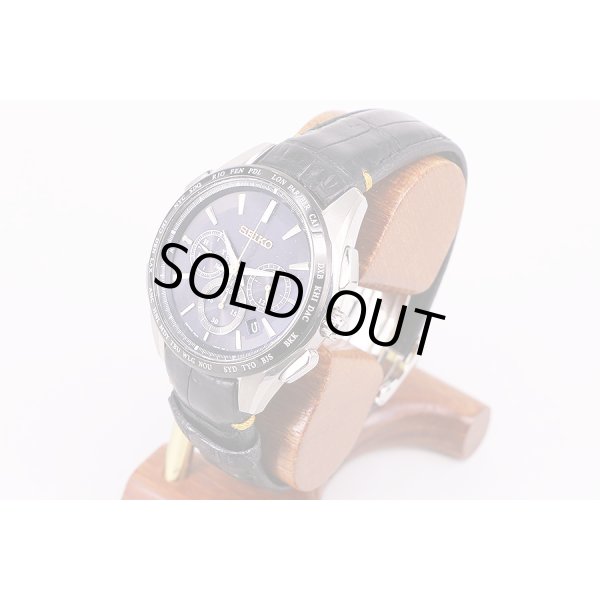 セイコー　フライトエキスパート　SAGA221　8B92-OAPO　黒文字盤　サイド