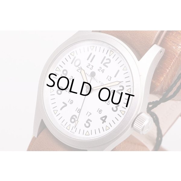 ハミルトン　カーキ　フィールド　メカニカル　H69439511　白文字盤　サイド拡大